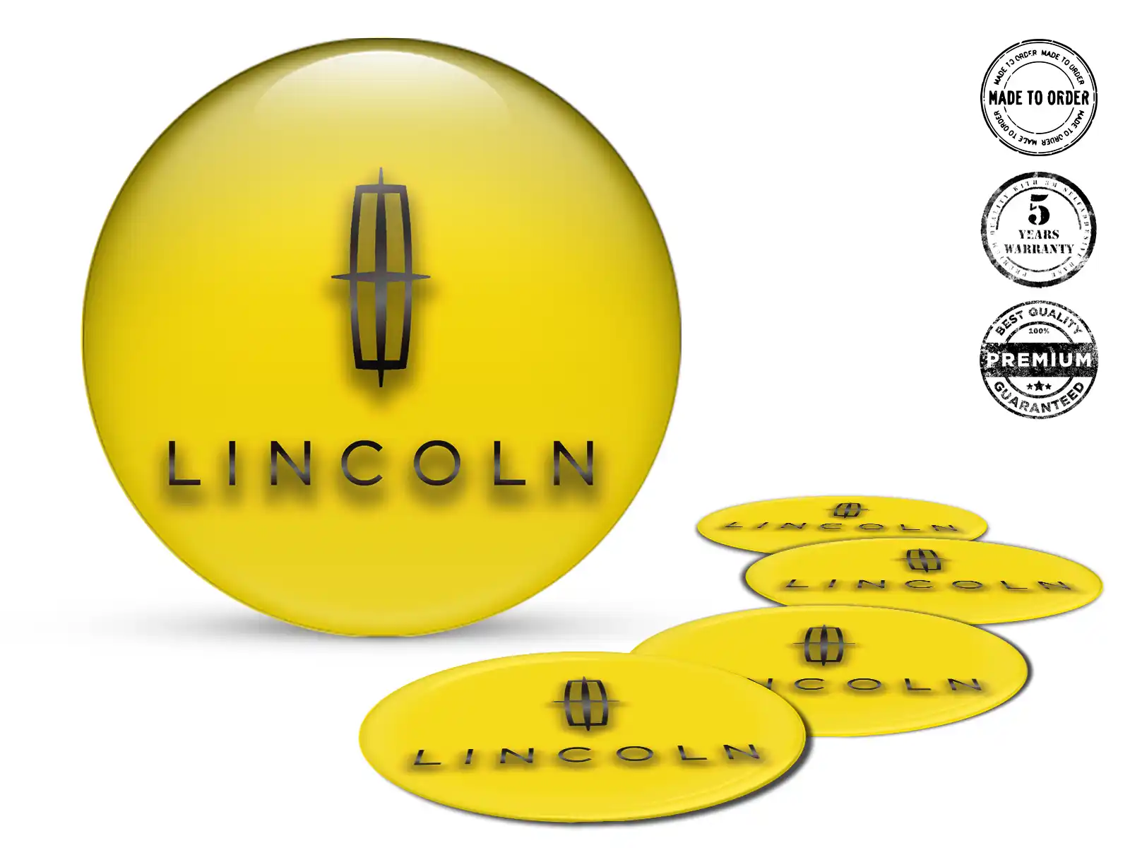 Lincoln Emblema de Rueda Edición Pegatinas de Cúpula Premium